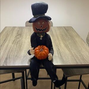 Halloween vintage Pumpkin Head Doll